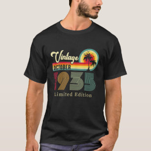 Camiseta Vintage Outubro De 1935 Aniversário Na Praia 87