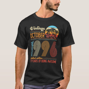 Camiseta Vintage outubro de 1996 26 anos 26 anos Aniversári