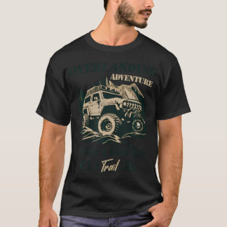 Camiseta Vintage Overlanding Truck Camping Off-Road Adventu