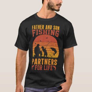 Camiseta Vintage Padre Son Parceiros De Pesca Para O Pai De