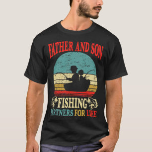 Camiseta Vintage Padre Son Parceiros De Pesca Para O Pai De