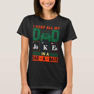 Camiseta Vintage Pai Pai Eu Guardo Todas As Piadas De Pai E