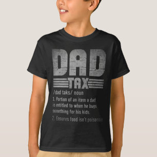 Camiseta Vintage Pai Tax Definition Men Funny Dia de os pai