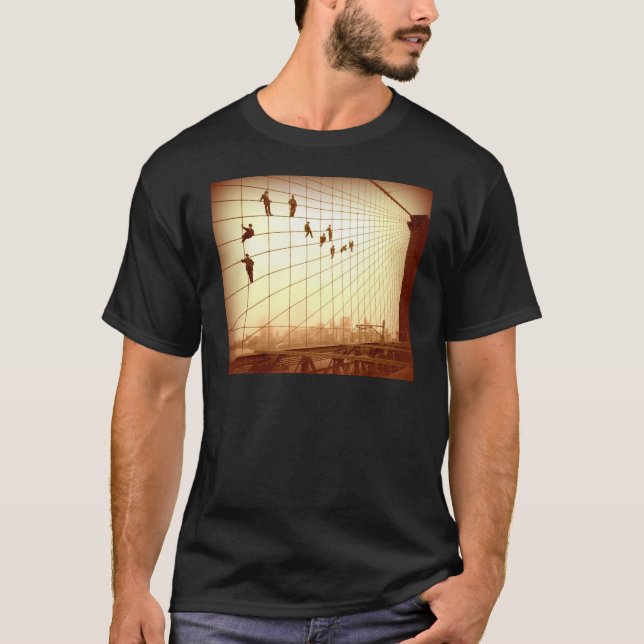 Camiseta Vintage Painters Brooklyn Bridge (Frente)