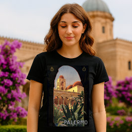 Camiseta Vintage Palermo Sicily Viagem de Turismo
