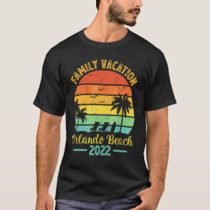Camiseta Vintage Palm Tree Family Vacation 2022 Florida Orl