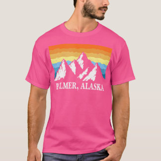 Camiseta Vintage Palmer Alaska Mountain Hiking Souvenir