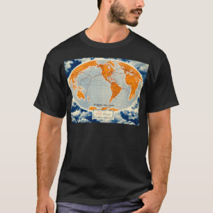 Camiseta Vintage PanAm World routes poster