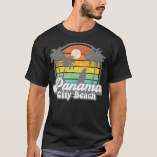 Camiseta Vintage Panama City Beach Flórida Surfing Retro Su