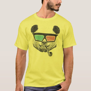 Camiseta Vintage panda 3-D