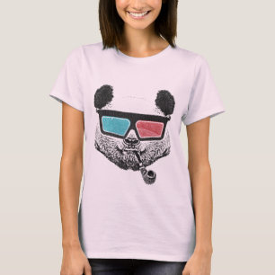 Camiseta Vintage panda 3-D glasses