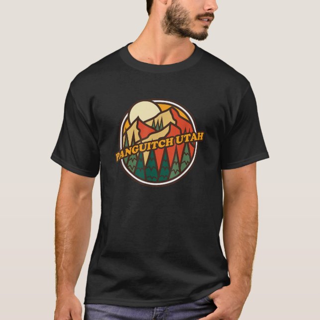 Camiseta Vintage Panguitch Utah Montando Souvenir Pr (Frente)