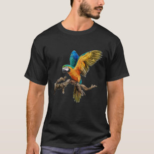 Camiseta Vintage Papagaio Adorava Pássaros Gelados Camisa-T