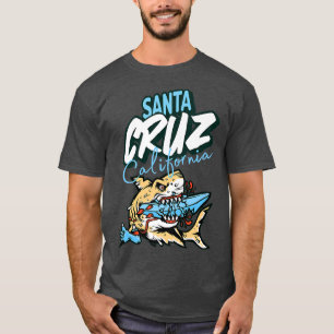 Camiseta Vintage Papais noeis Cruz Excelente da Califórnia 