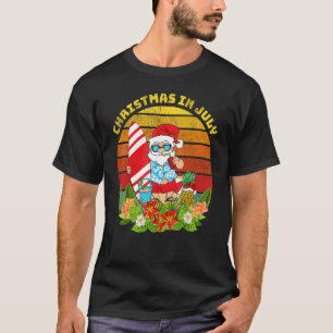 Camiseta Vintage Papais noeis Havaí Papais noeis de surfe d