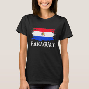 Camiseta Vintage Paraguai Flag I Love Paraguai