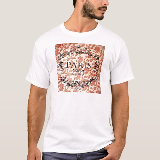 Camiseta Vintage Paris Damask (Frente)