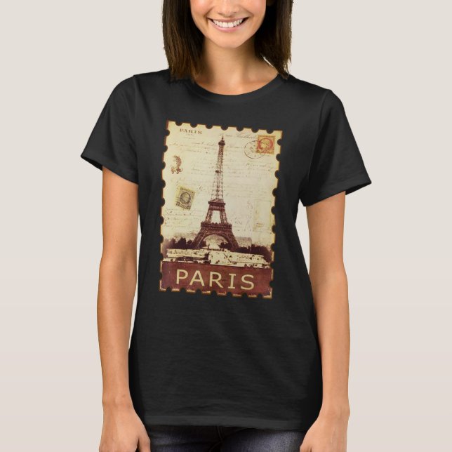 Camiseta Vintage Paris França S (Frente)