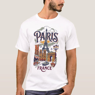 Camiseta Vintage Paris Masculina