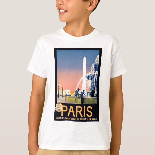 Camiseta Vintage Paris Viagem Advertisement (Frente)