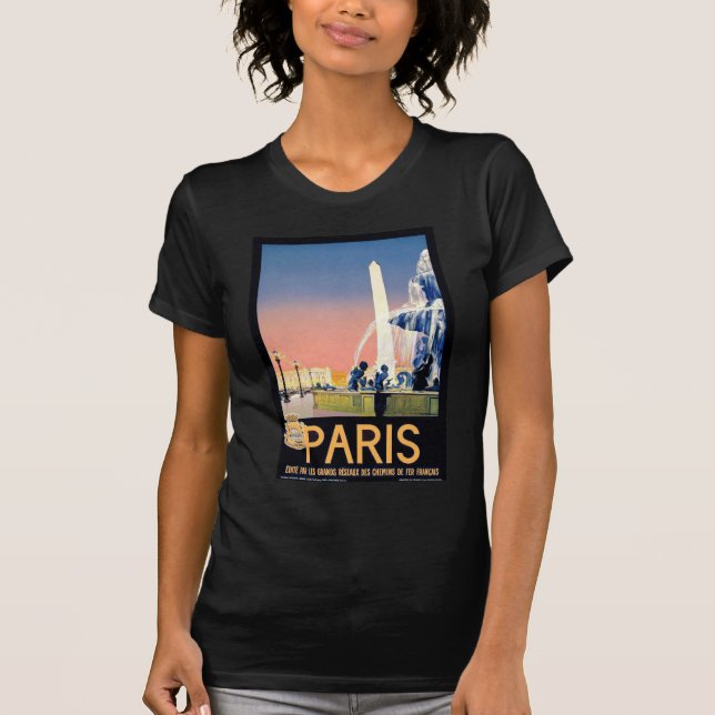 Camiseta Vintage Paris Viagem Advertisement (Frente)