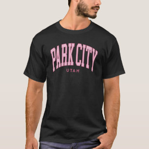 Camiseta Vintage Park City Utah Retro Pink Retro Pré-Pppy T