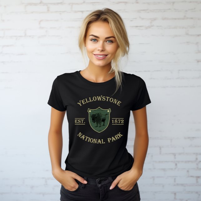 Camiseta Vintage Parque Nacional de Yellowstone (Criador carregado)
