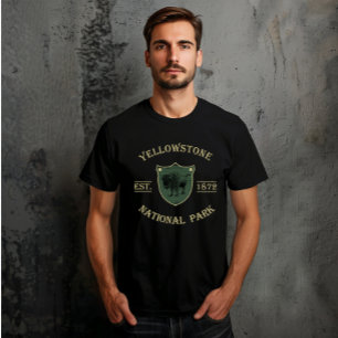 Camiseta Vintage Parque Nacional de Yellowstone