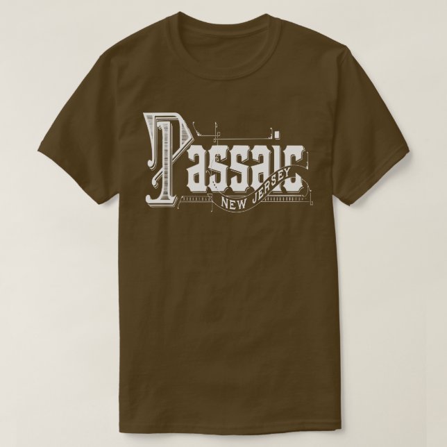 Camiseta Vintage Passaic NJ (Frente do Design)