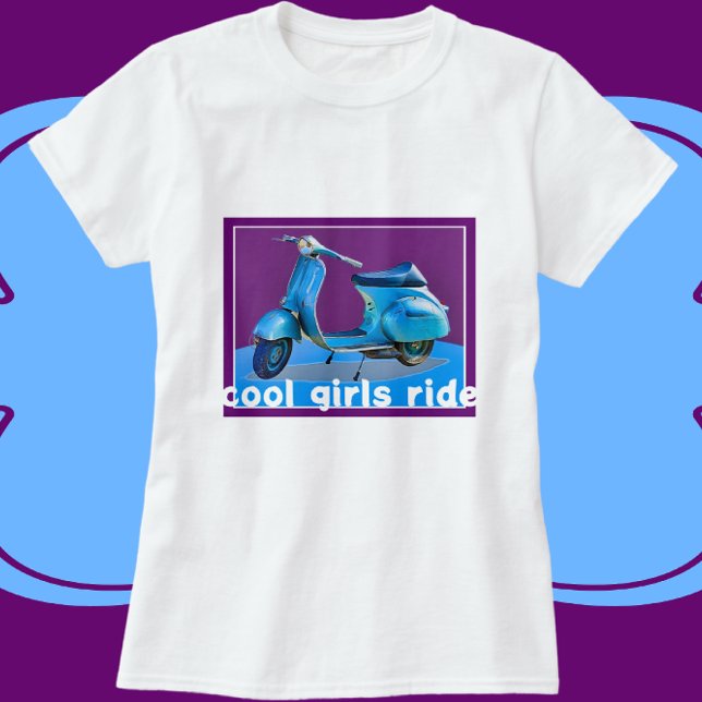 Camiseta Vintage Patinete Legal Girls Ride (Fun vintage scooter shirt!)