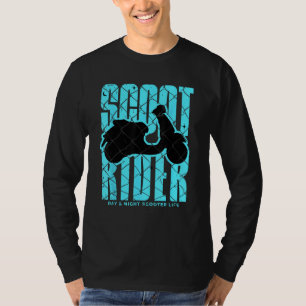 Camiseta Vintage Patinete Rider Patinete Life Moped Bike Lo