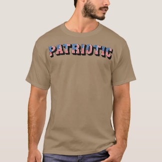 Camiseta Vintage Patriotic American Flag Text
