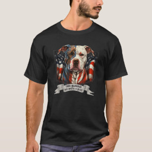 Camiseta Vintage Patriotic American Pit Bull Terrier