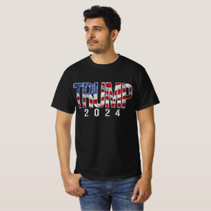 Camiseta Vintage Patriotic Donald Trump 2020