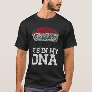 Camiseta Vintage Patriotic Está no meu DNA, no Iraque, Flag