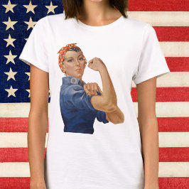 Camiseta Vintage Patriotic Rosie, o Ribeirão, podemos fazê-