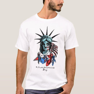 Camiseta Vintage Patriotic Statue of Liberty Graphic T-Shir