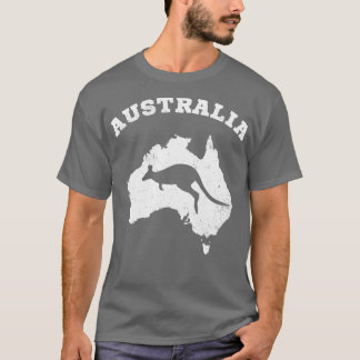 Camiseta Vintage Patriótica do Kangaroo Austrália