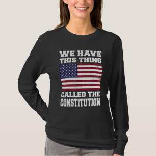 Camiseta Vintage Patriótico Temos Essa Coisa Chamada Co