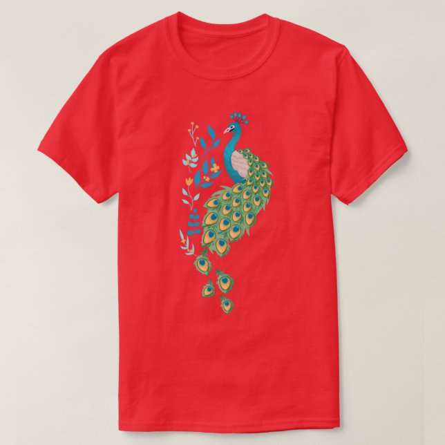Camiseta Vintage Peacock (Frente do Design)