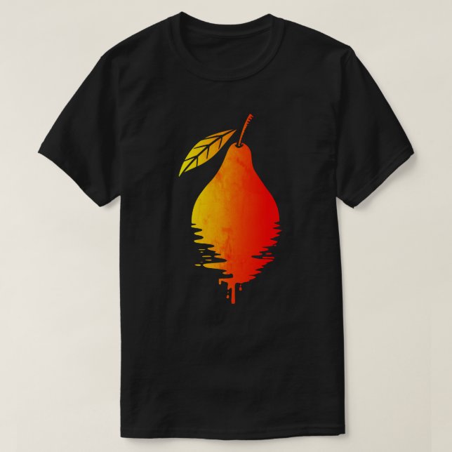 Camiseta Vintage Pear Sunset (Frente do Design)