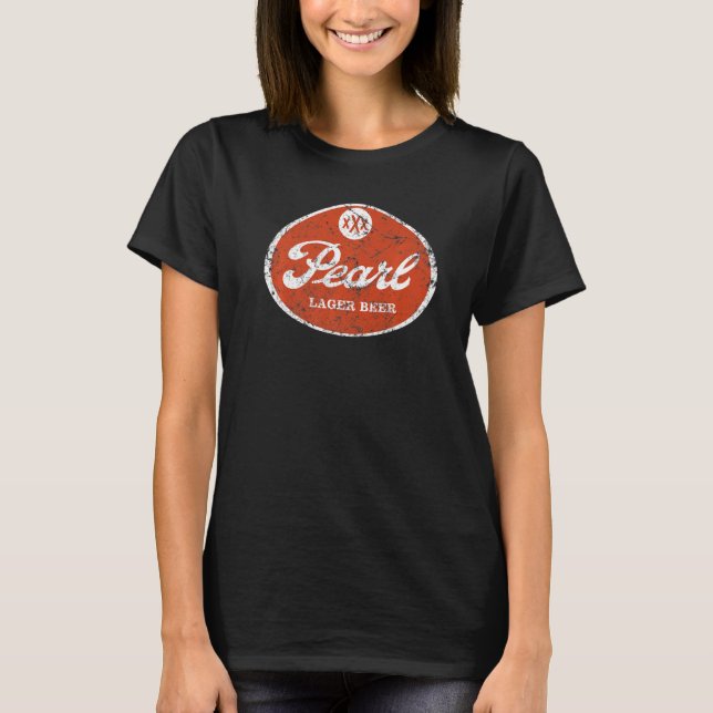 Camiseta Vintage Pearl Beer Family Texas 1883 Masculinos (Frente)