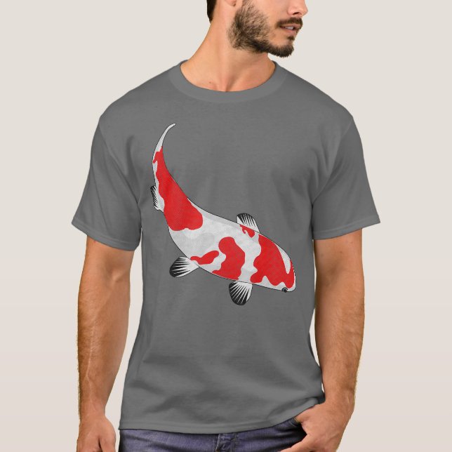Camiseta Vintage - Peixe Kohaku Koi (Frente)