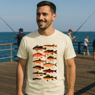 Camiseta Vintage Peixe Norte Americano
