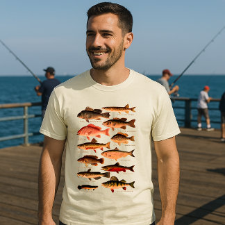 Camiseta Vintage Peixe Norte Americano
