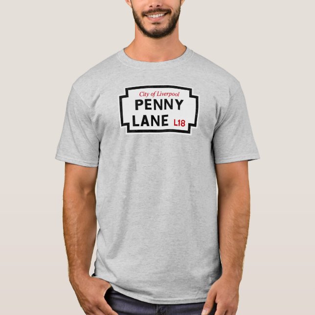 Camiseta Vintage Penny Lane Street Sinal (Frente)