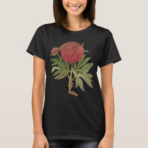 Camiseta Vintage Peonies, Peony Flowers de Basilius Besler