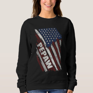 Camiseta Vintage Pepaw American Flag 4 julho Pai avô M