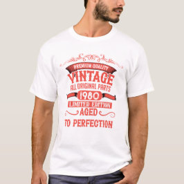 Camiseta Vintage personalizado Dons de aniversário de 45 an
