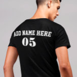 Camiseta Vintage Personalizado Nome do Baseball Número Retr<br><div class="desc">O design de número de baseball personalizado vintage pode ser bom para você se você ama Baseball. Ou pode ser um presente de excelente para aqueles que amam beisebol.</div>